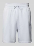 Spodenki męskie - Szorty z dzianiny dresowej o kroju relaxed fit z wyhaftowanym logo - miniaturka - grafika 1
