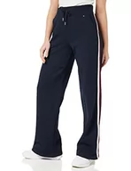 Spodnie damskie - Tommy Hilfiger Damskie spodnie dresowe Terry GLB STR SWTPANTS Desert Sky, L - miniaturka - grafika 1