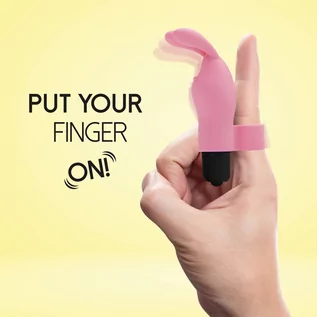 Wibratory i masażery - FeelzToys Wibrator na palec Magic Finger Vibrator Różowy - grafika 1