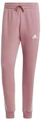 Spodenki męskie - adidas Męskie spodnie Essentials Polarowe zwężane mankiety 3 paski - miniaturka - grafika 1