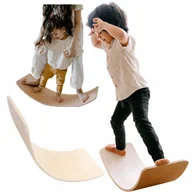 Skoczki dla dzieci - DESKA DO BALANSOWANIA BALANSOWA DLA DZIECI BUJAK Z FILCEM SENSORYCZNA KOLOR - miniaturka - grafika 1