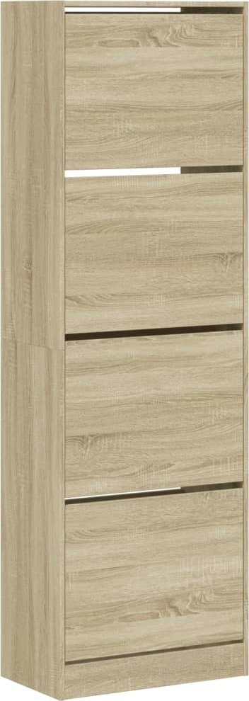 vidaXL Szafka na buty z 4 klapami dąb sonoma 60x34x187,5 cm