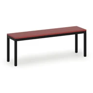 Wyposażenie sportowe i gimnastyczne - Ławka szatniowa, siedzisko - laminat, długość 1200 mm, czerwony - miniaturka - grafika 1