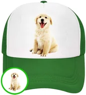 Czapki i chusty sportowe męskie - CZAPKA Z DASZKIEM PSY PIES PIESKI DLA DZIECI SIATKA ZIELONA BEJSBOLÓWKA - miniaturka - grafika 1