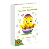 Zabawki kreatywne - Piaskowe malowanki Wielkanocny Kurczaczek - ALEXANDER GRY - miniaturka - grafika 1