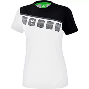 Erima Erima Damski t-shirt 5 C biały biały/czarny/ciemnoszary. 48 1081913 - Koszulki i topy damskie - miniaturka - grafika 1