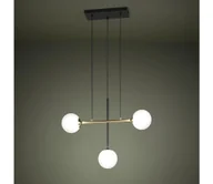 Lampy sufitowe - Eglo 390177 - Żyrandol na lince PAZ 3xE14/40W/230V złoty/czarny - miniaturka - grafika 1