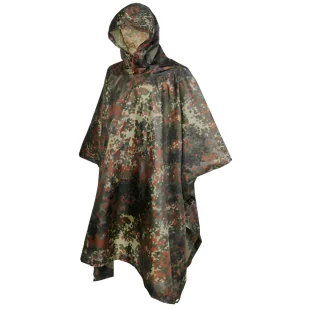 Poncho Brandit Ripstop Flecktarn - Odzież taktyczna i umundurowanie - miniaturka - grafika 1
