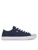 Buty dla chłopców - Tommy Hilfiger Trampki T3X9-33846-0890800 Granatowy - miniaturka - grafika 1