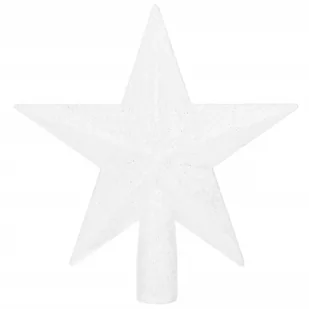 Czubek na choinkę 15 cm szpic, gwiazda biała - Bombki - miniaturka - grafika 1