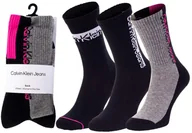 Skarpetki damskie - Calvin Klein Skarpety Skarpetki 3 Pary Black 701218754 001 37-41 - miniaturka - grafika 1