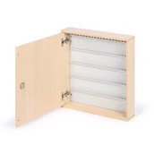 Szafki na klucze - Drewniana skrzynka na klucze, na 100 kluczy, brzoza - miniaturka - grafika 1