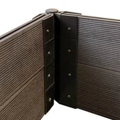 Inne mocowania - Łącznik do grządek podwyższonych, z kotwą, regulowany, brązowy – zestaw 4 szt. - miniaturka - grafika 1