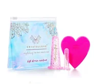 Meble i wyposażenie gabinetów medycznych - Crystallove CRYSTALLOVE Crystalcup Face, Eye and Neck Bańki silikonowe do masażu twarzy, oczu i szyi. 2 KOLORY - Rose - miniaturka - grafika 1