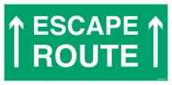 Systemy ekspozycyjne i znaki informacyjne - AC065 ESCAPE ROUTE, FS - FOLIA SAMOPRZYLEPNA FOTOLUMINESCENCYJNA; (600X300MM) - miniaturka - grafika 1