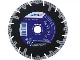 DEDRA Tarcza diamentowa Turbo-T do cięcia zbrojonego betonu 230mm H1197 - Akcesoria do elektronarzędzi - miniaturka - grafika 1
