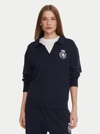 Bluzy damskie - Tommy Hilfiger Bluza UW0UW06078 Granatowy Regular Fit - miniaturka - grafika 1