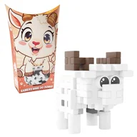 Klocki - Marioinex Klocki Mini Waffle Małe Zwierzęta Konstrukcyjne Kieszonkowe Pocket Pets Kozioł Koziołek 35 El. 3+ - miniaturka - grafika 1