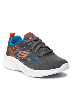 Skechers Sneakersy Quick Sprint 403769L/GYBL Szary - Buty dla chłopców - miniaturka - grafika 1