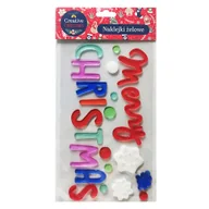 Zabawki kreatywne - Creative Christmas, Naklejki Żelowe Merry Christmas - miniaturka - grafika 1