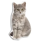 Kołdry i poduszki dla dzieci - Poduszka dekoracyjna kształtka Rudy Kot 45 x 25 cm - miniaturka - grafika 1