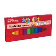 Masy plastyczne - Herlitz Plastelina 12 kolorów - miniaturka - grafika 1