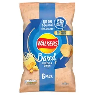 Chipsy - Walkers Baked Cheese & Onion pieczone chipsy ziemniaczane o smaku sera i cebuli 6x22 g - miniaturka - grafika 1