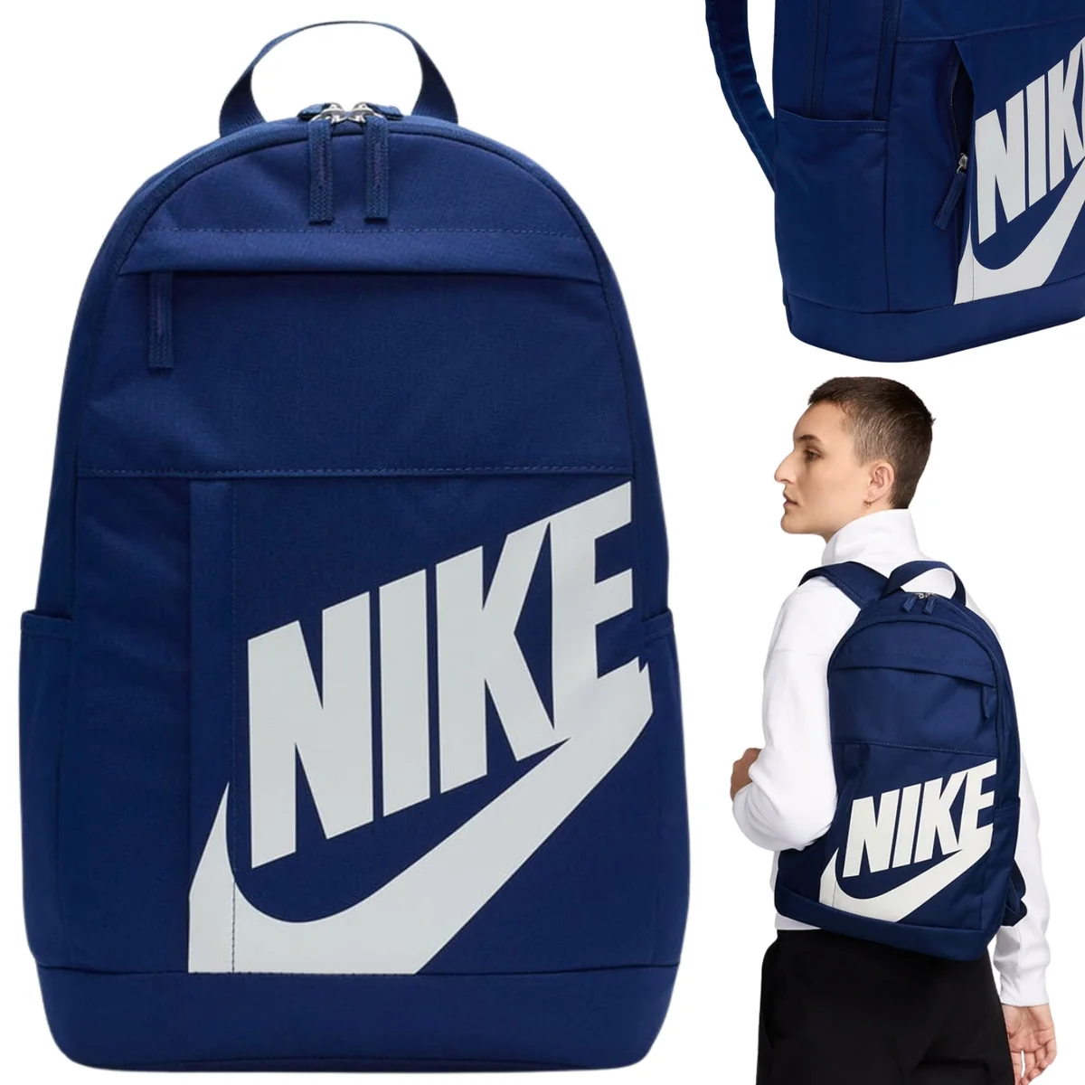 PLECAK SZKOLNY MŁODZIEŻOWY NIEBIESKI SPORTOWY DLA CHŁOPCA DZIEWCZYNKI NIKE