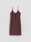 Swetry damskie - Reserved - Sukienka plażowa - ciemnobrązowy - miniaturka - grafika 1