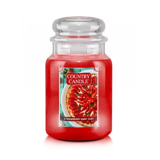 Świece - Strawberry Mint Tart Country Candle 680 G - grafika 1