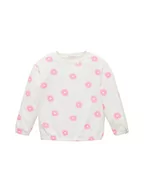 Bluzy dla dziewczynek - TOM TAILOR Dziewczęca 1036091 bluza dziecięca, 31680-Off White Neon Flower Print, 92/98, 31680 – Off White Neon Flower Print, 92/98 cm - miniaturka - grafika 1
