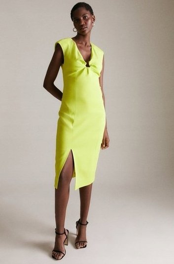 KAREN MILLEN SUKIENKA ZIELONA KOKTAJLOWA 38 1YFB