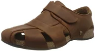 Sandały męskie - Panama Jack Fletcher Basics sandały męskie, Braun Cuero C5, 41 EU - miniaturka - grafika 1