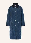 Płaszcze damskie - Tommy Hilfiger Płaszcz Pikowany blau - miniaturka - grafika 1
