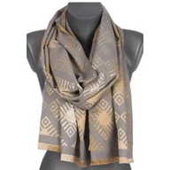 Apaszki i szaliki damskie - Szalik damski szal błyszczący jesień zima na prezent elegancki ST-31-1 srebrny - miniaturka - grafika 1