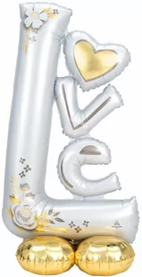 Balon foliowy stojący Napis Love AirLoonz - 127 cm - Wesele i ślub - miniaturka - grafika 1