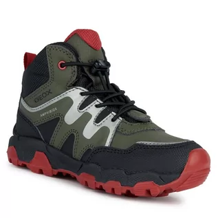 Buty dla chłopców - Sneakersy Geox J Magnetar Boy B Abx J263ZA 0CEFU C3267 S Military/Red - grafika 1