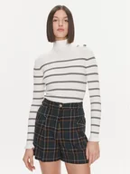 Swetry damskie - Liu Jo Golf MF3002 MS99E Biały Slim Fit - miniaturka - grafika 1