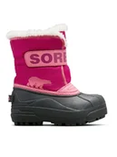 Buty dla dziewczynek - Sorel Śniegowce Snow Commander™ 2114101652 Różowy - miniaturka - grafika 1