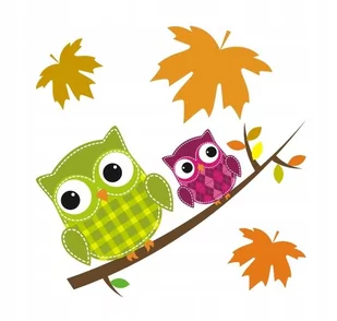 Naklejki na ścianę dla dzieci mat Sowy, Sówki 11, 100x100 cm - Naklejki na ścianę Naklejki na ścianę dla dzieci mat Sowy, Sówki 11, 100x100 cm - Naklejki na ścianę - miniaturka - grafika 1