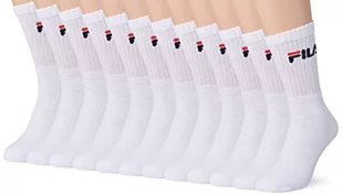 Fila Skarpety Sportswear Mężczyźni, Skarpetki Męskie, Nie podrażniają, Trwałe (zestaw 12 sztuk), Biały (Biały B - Bl), 39-42 EU - Skarpetki damskie - miniaturka - grafika 1