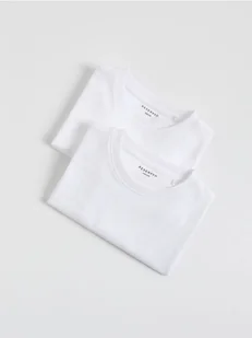 Reserved - Bawełniany t-shirt 2 pack - biały - Bluzki dla niemowląt - miniaturka - grafika 1