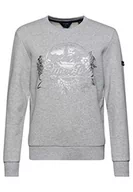 Bluzy damskie - Superdry Bluza damska, Lekki szary Marl, 36 - miniaturka - grafika 1