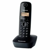 Telefony stacjonarne - Telefon Bezprzewodowy Panasonic KX-TG1611SPH Czarny Bursztyn - miniaturka - grafika 1