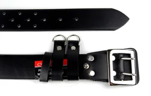 Pasek Męski Skórzany Oficer PolskaGalanteria Skóra Licowa Czarny 100 cm / 120 cm - Paski - miniaturka - grafika 6