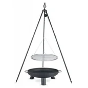 Paleniska ogrodowe - Farmcook Grill ogrodowy ruszt stal nierdzewna 60 cm+ palenisko ogrodowe PAN 33 70 cm - miniaturka - grafika 1