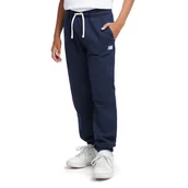 Spodnie i spodenki dla dziewczynek - Spodnie dziecięce New Balance LAKB0060NNY - granatowe - miniaturka - grafika 1