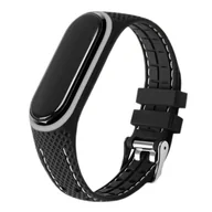 Akcesoria do smartwatchy - Pasek Lifestyle Braders do Xiaomi Mi Band 5 / 6 czarno-szary - miniaturka - grafika 1