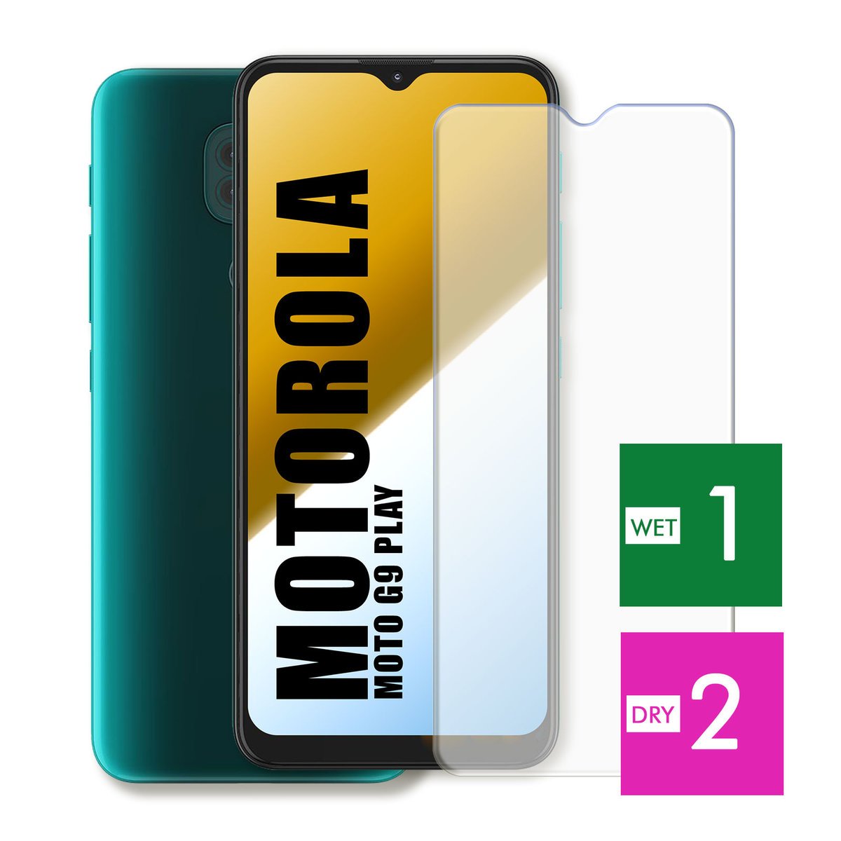 WZMOCNIONE SZKŁO DO MOTOROLA MOTO G9 PLAY SZYBKA HARTOWANE 9H JAKOŚĆ