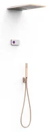 Baterie podtynkowe - Zestaw TRES Shower Technology Blue Edition 24-K Matowe Różowe złoto 09286308OPM - miniaturka - grafika 1